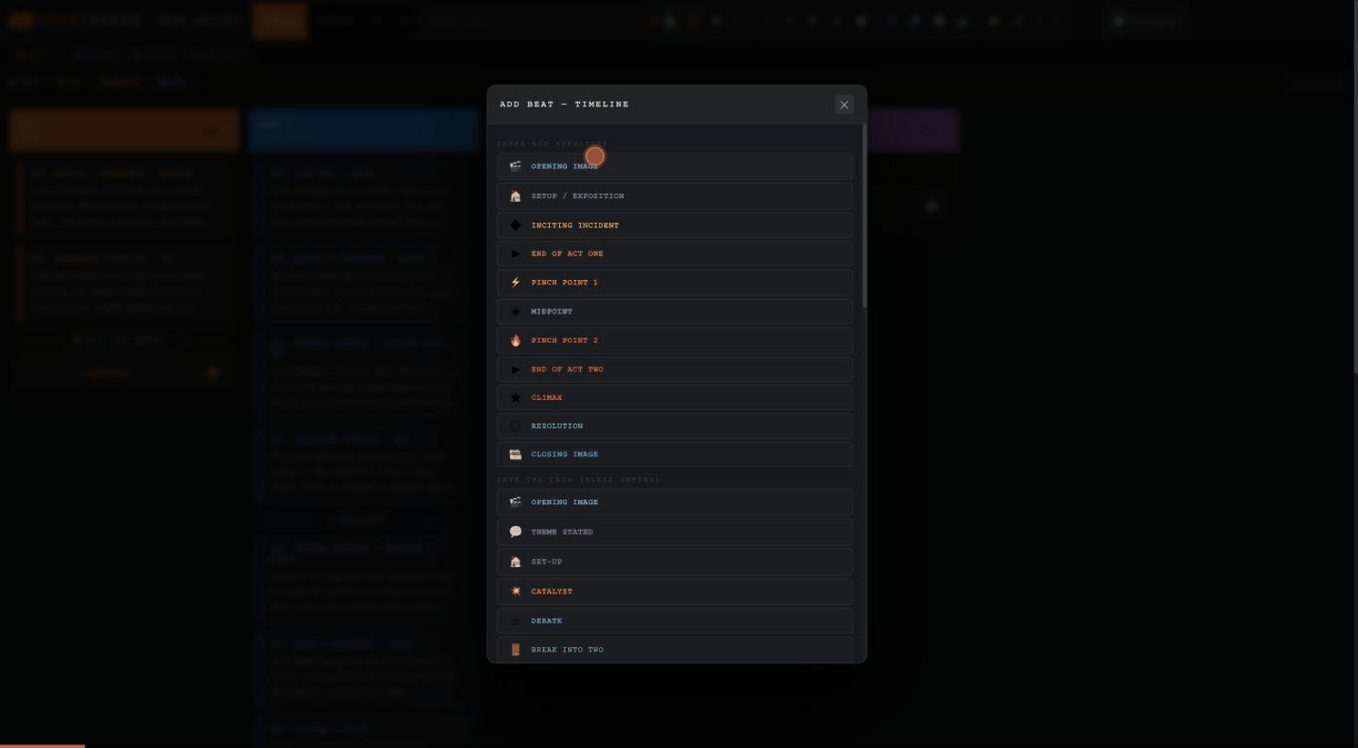 Placing beat markers