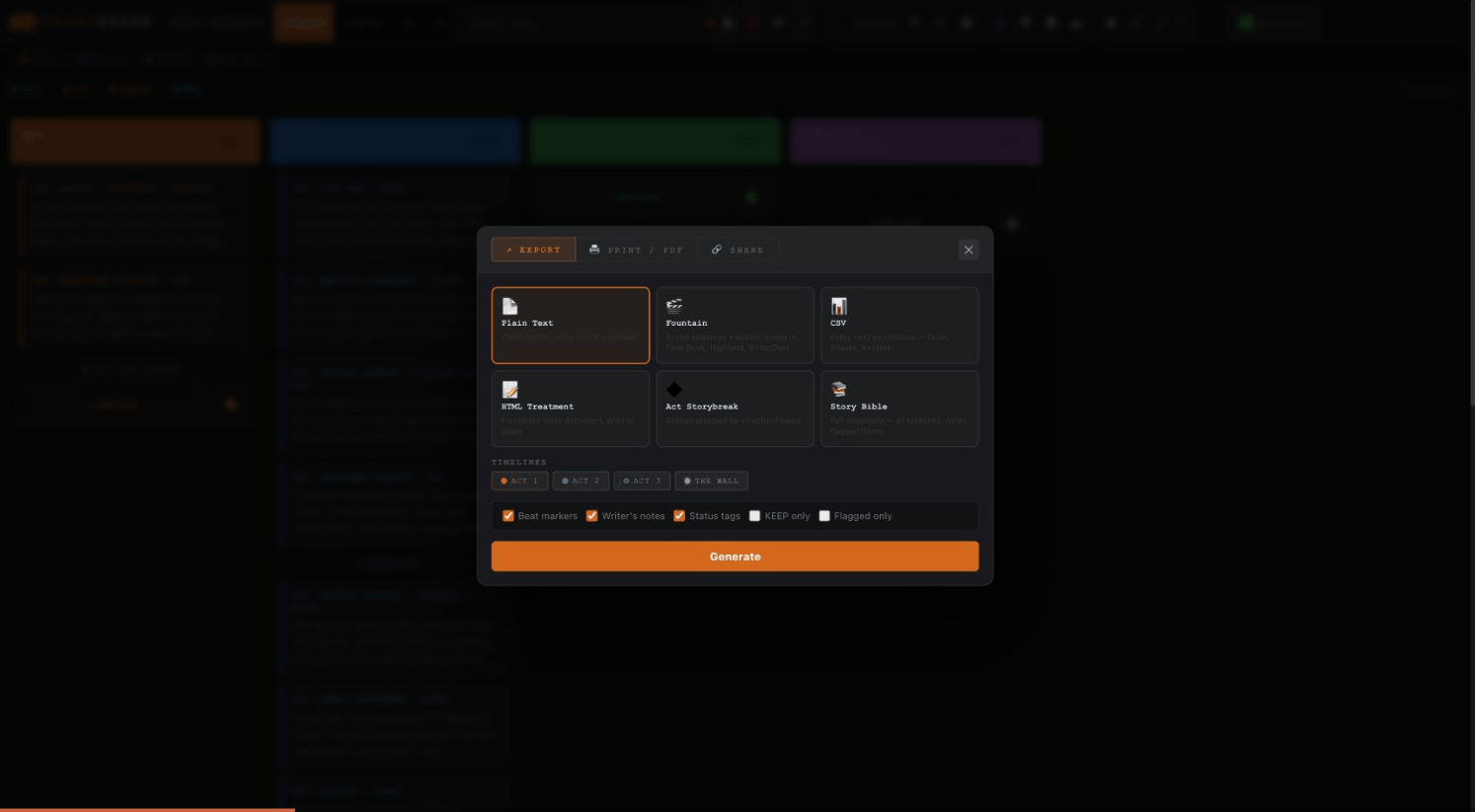 Exporting and sharing your project